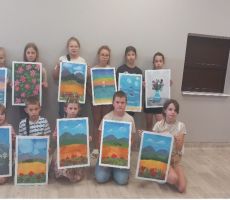 Gwaszowe obrazy – zajęcia plastyczne