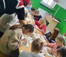 Warsztaty świąteczne w bibliotece